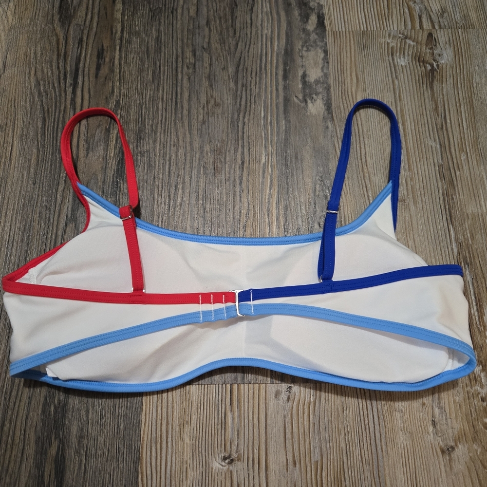 Wild Fable Red and Blue Bikini Top - Picture 4 of 8